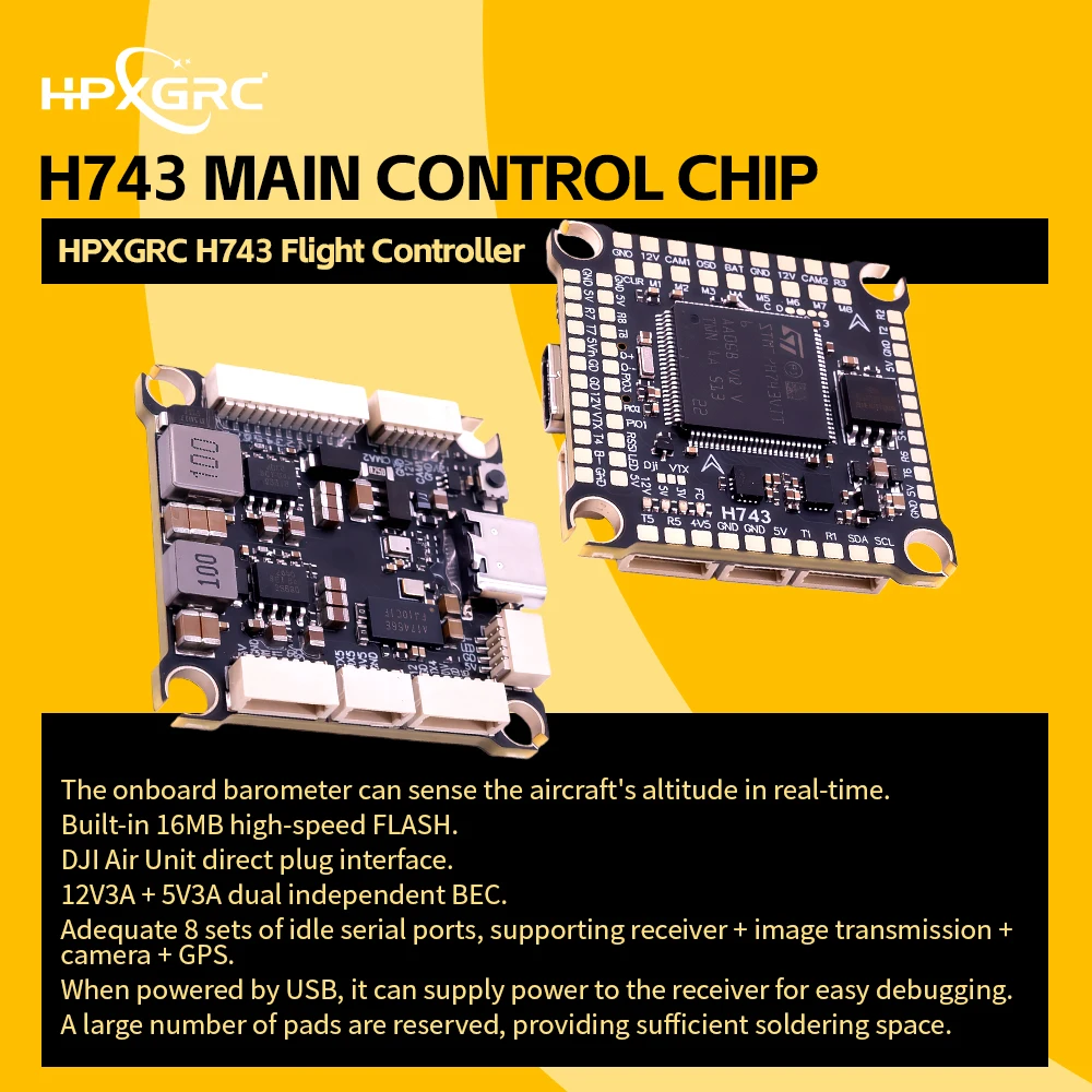 Controlador de Vuelo HPXGRC H7 - Betaflight Fc F7 reseña y precio
